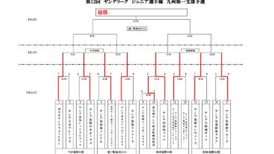 第12回　ヤングリーグ　ジュニア選手権　九州第一支部予選