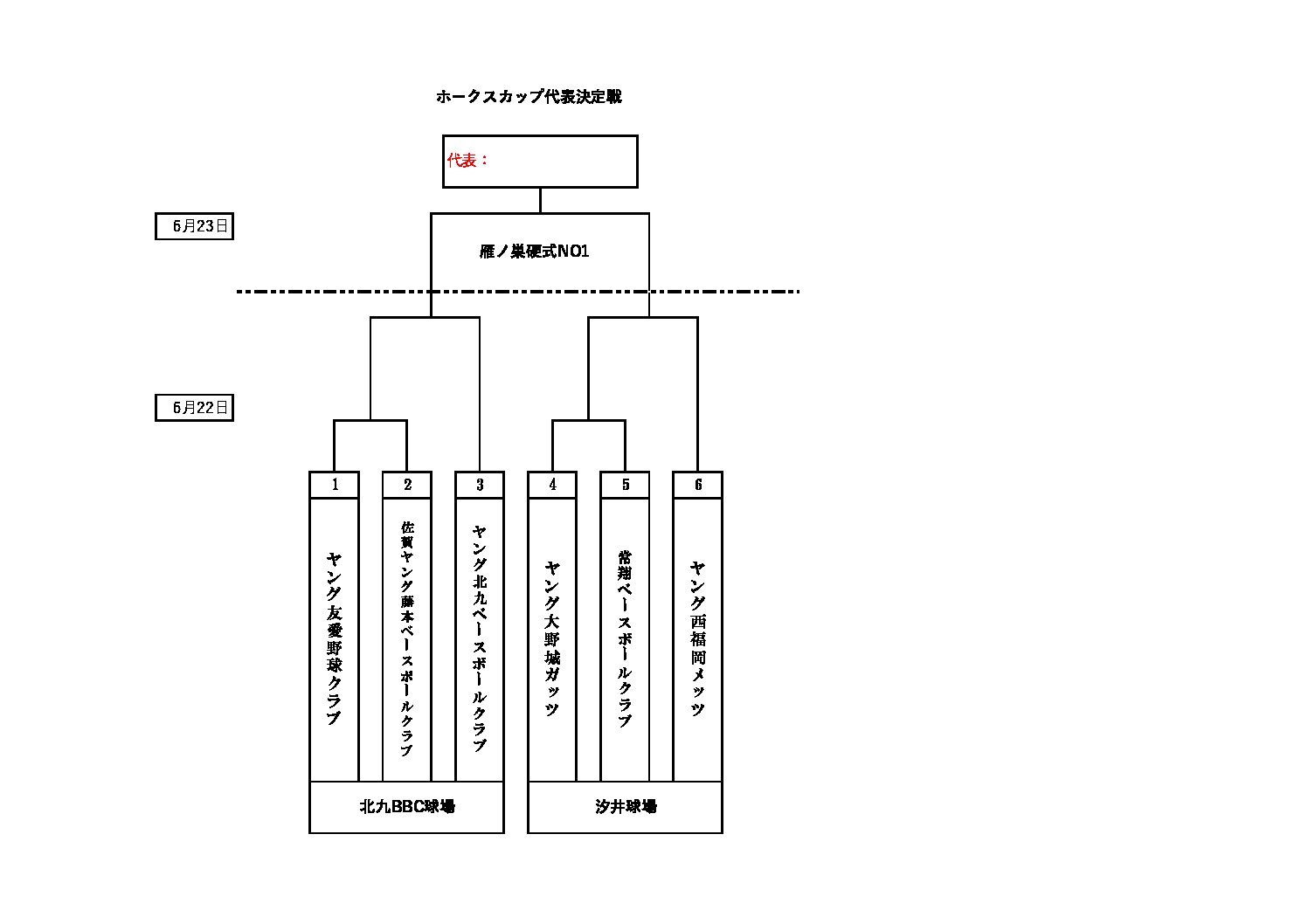 ホークスカップ代表決定戦